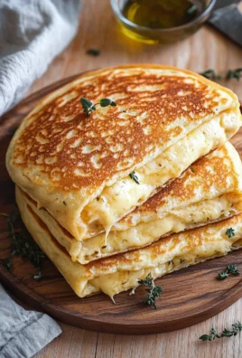 Pancake salé fourré au fromage