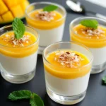 Panna Cotta mangue coco : la recette facile, et sans gélatine