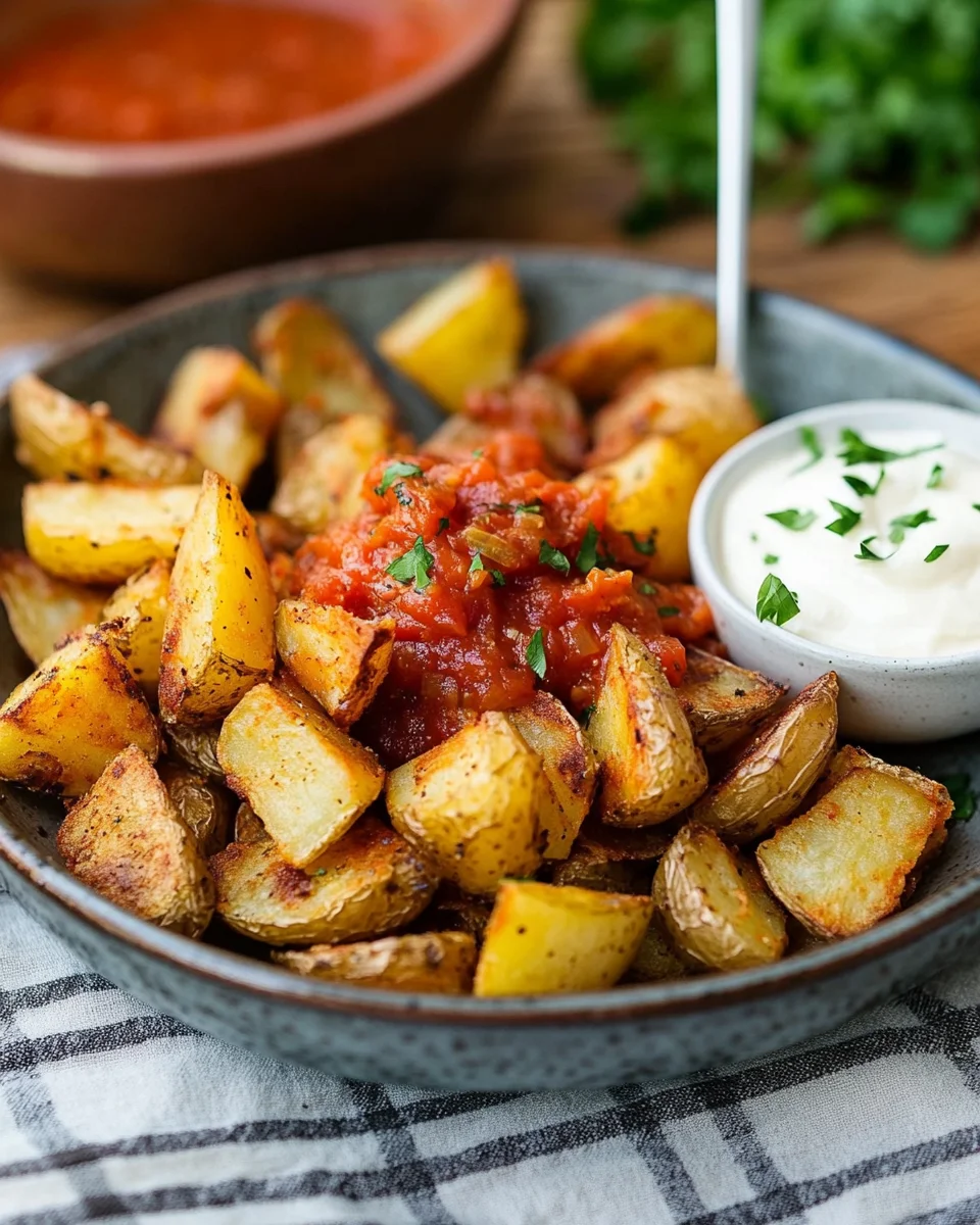 Patatas Bravas recette traditionnelle des tapas espagnoles