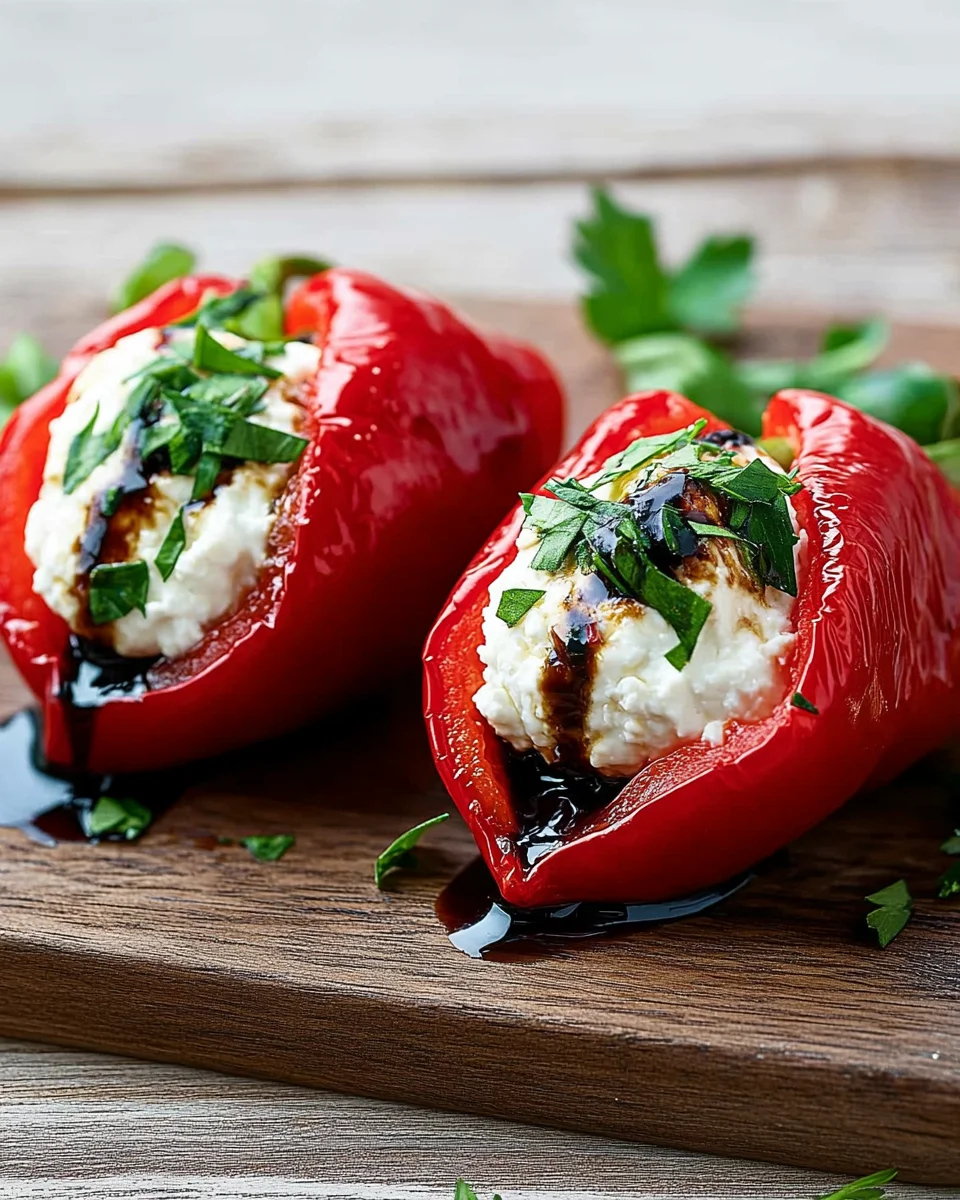 piquillos farcis au chèvre