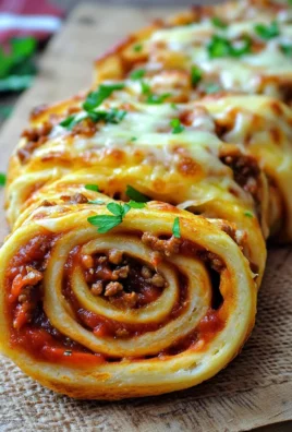 Pizza roulée à la viande hachée