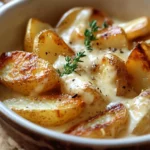 Pommes de Terre au Four à la Crème : Le Réconfort Doré qui Fond dans la Bouche !