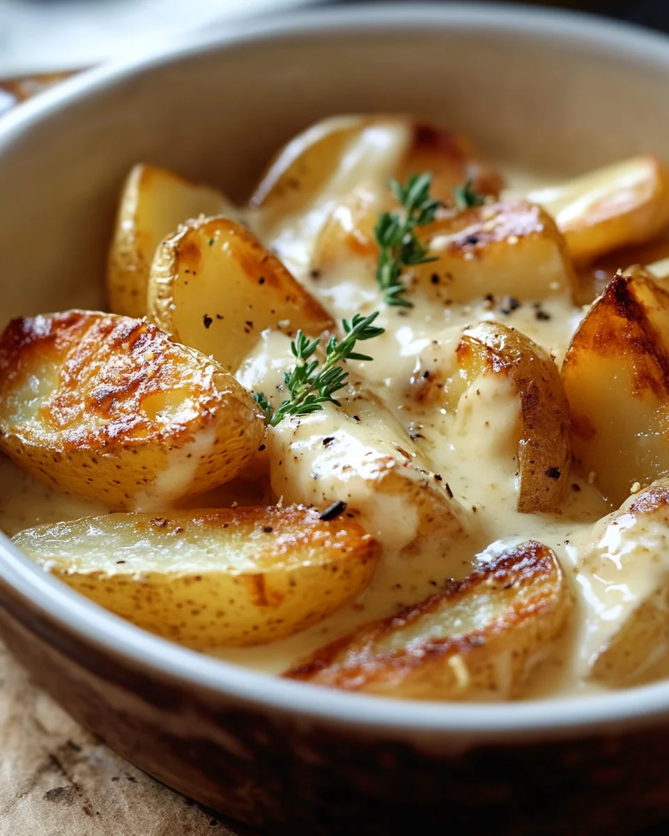 Pommes de Terre au Four à la Crème : Le Réconfort Doré qui Fond dans la Bouche !