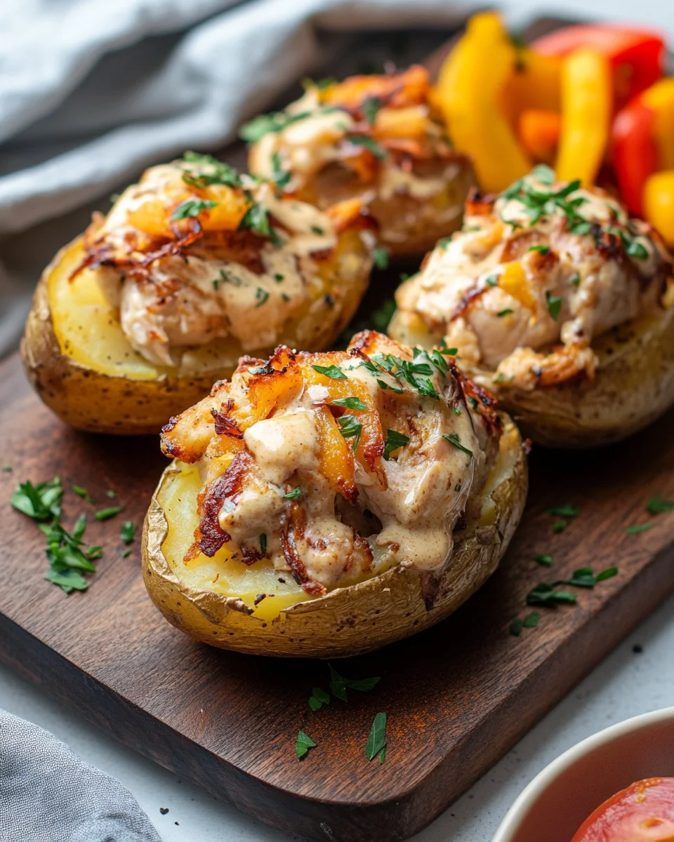 Pommes de Terre Farcies au Poulet