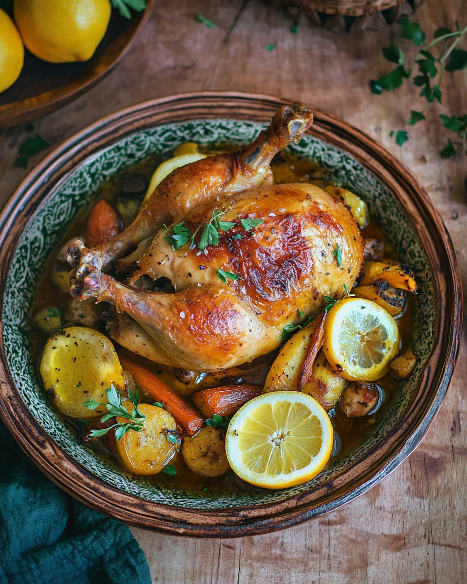 Poulet au citron confit