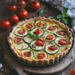 Quiche courgette et tomate cerise