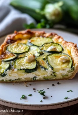 Quiche SANS pâte aux courgettes et au fromage de chèvre
