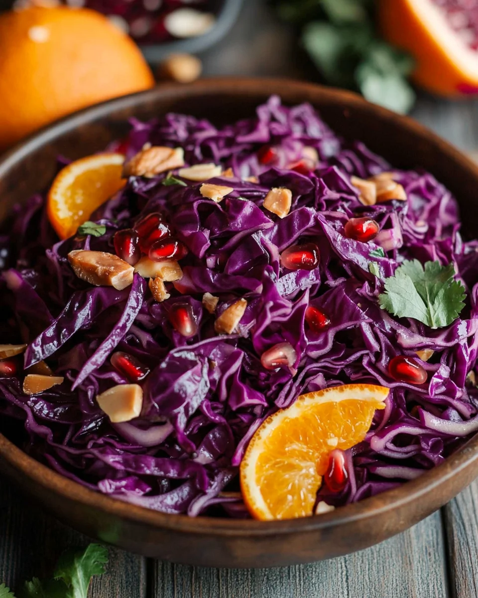 Recette Irrésistible Salade de Chou Rouge Sucré-Salé