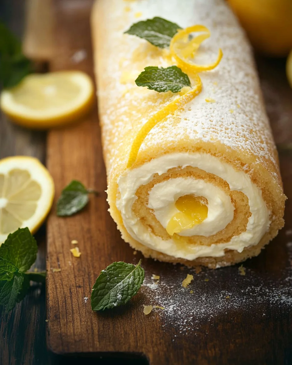 roulé au citron