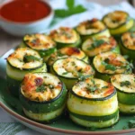 Roulés de courgettes à la poêle