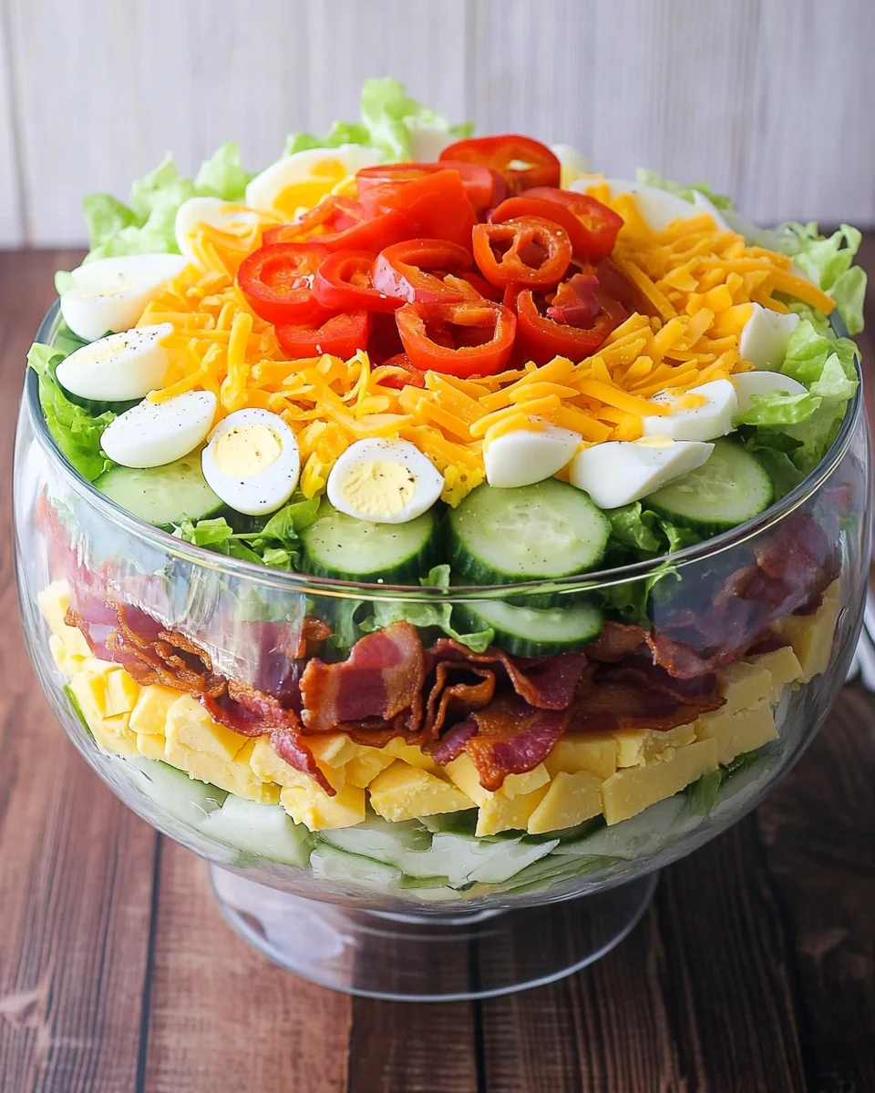 Salade 7 Couches : Une Salade Colorée, Fraîche et Ultra Gourmande