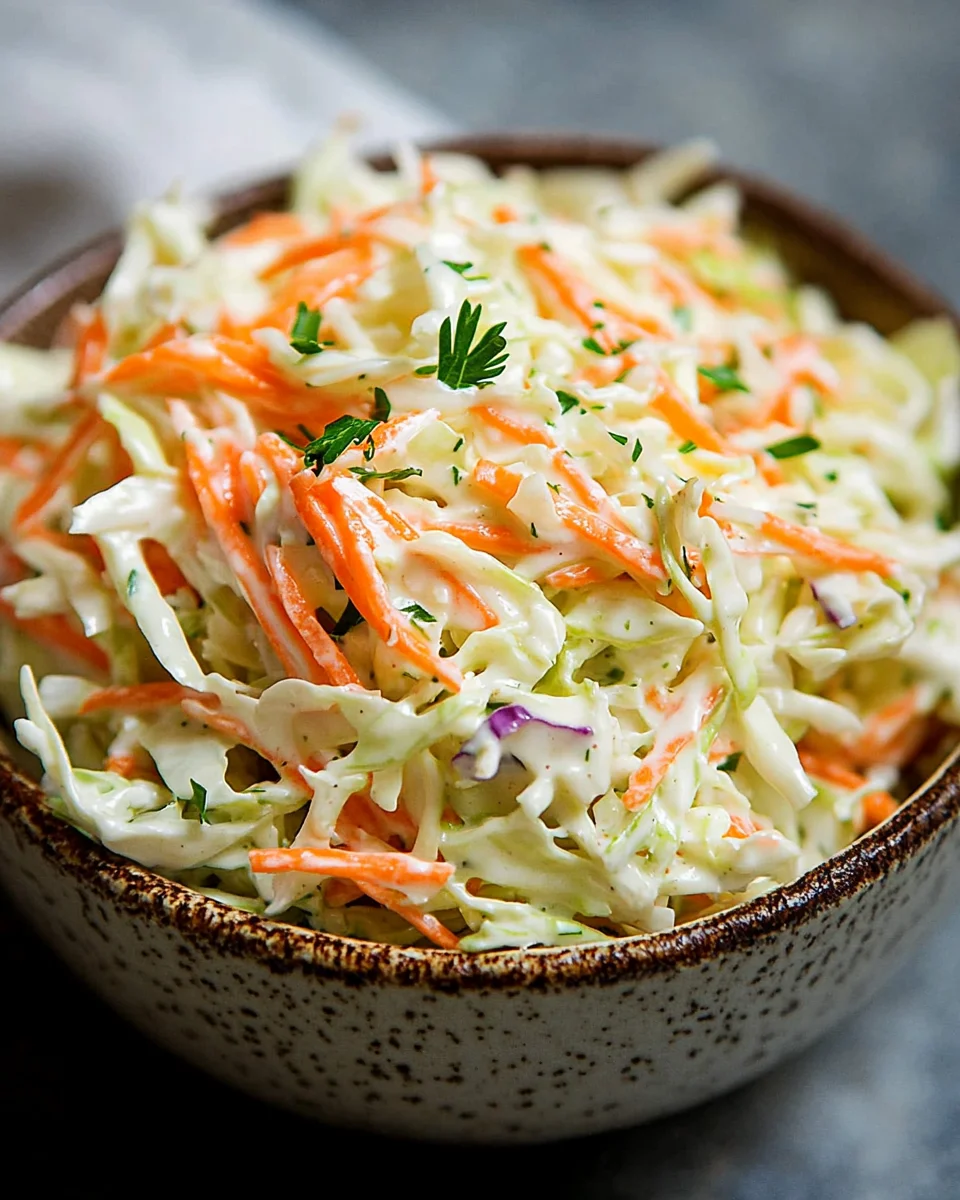 Salade Coleslaw Crémeuse : la Recette Facile, Fraîche et Croquante