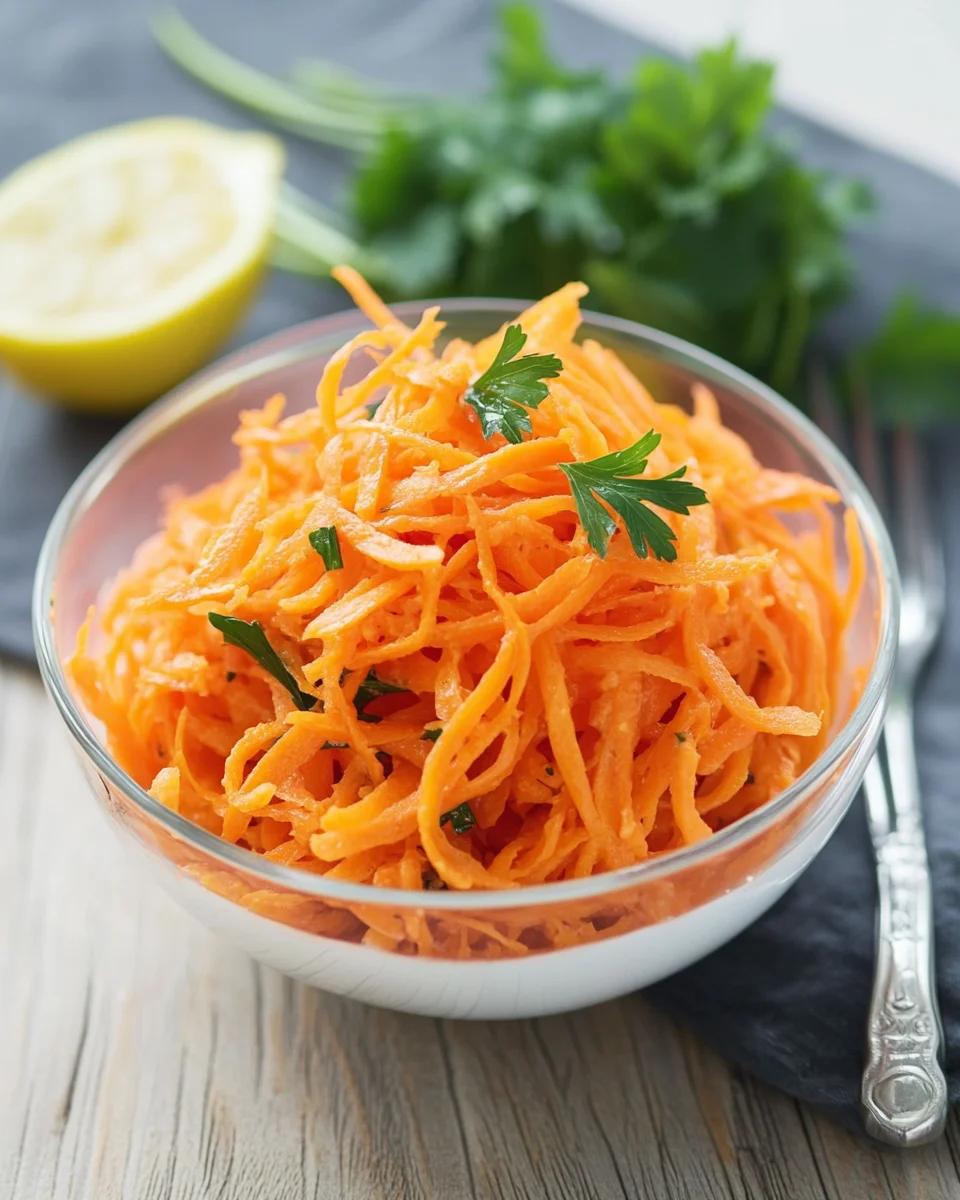Salade de carottes râpées classique