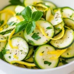 salade de courgettes citronnées