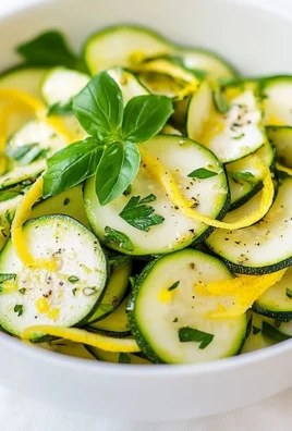 salade de courgettes citronnées