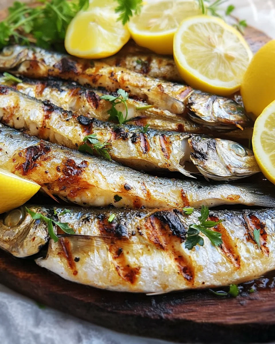 Sardines marinées au barbecue