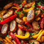 Saucisses aux Poivrons – Recette Facile et Savoureuse
