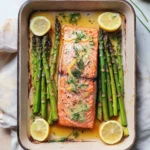 Saumon et Asperges au Four (Recette Facile en 20 Minutes)