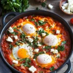 Shakshuka (Œufs Pochés, Tomates et Feta)