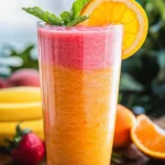 Smoothie Soleil à l'Orange et à la Pastèque