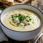 soupe de chou-fleur et roquefort