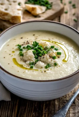 soupe de chou-fleur et roquefort