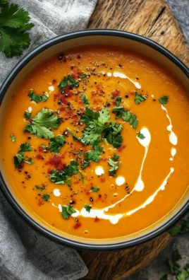 Soupe Épicée aux Carottes et aux Lentilles Corail