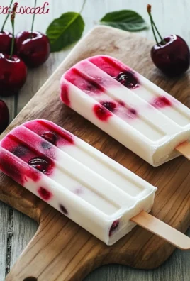 Sucettes glacées au yaourt et aux cerises