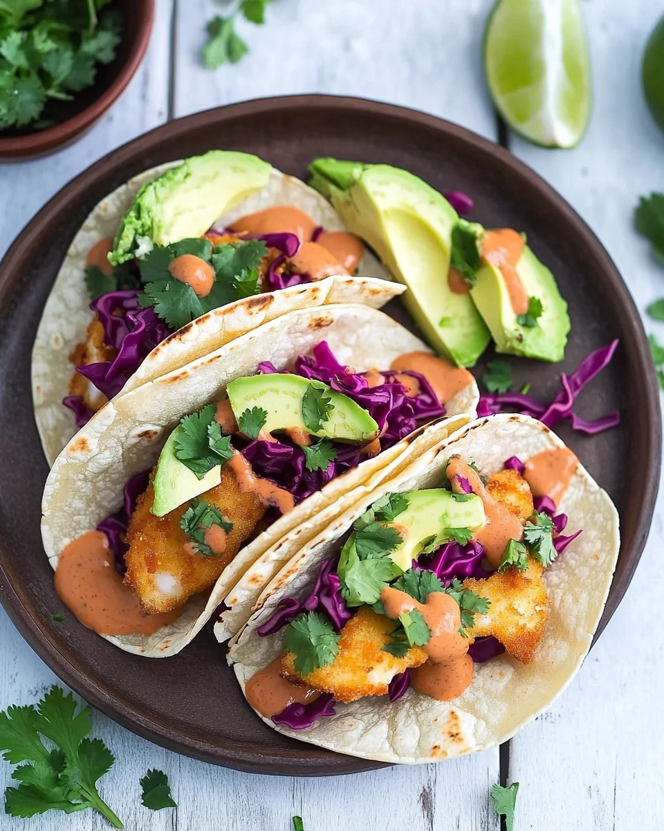 Tacos de Poisson à la Sauce Chipotle