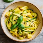 Tagliatelles aux tagliatelles de courgette