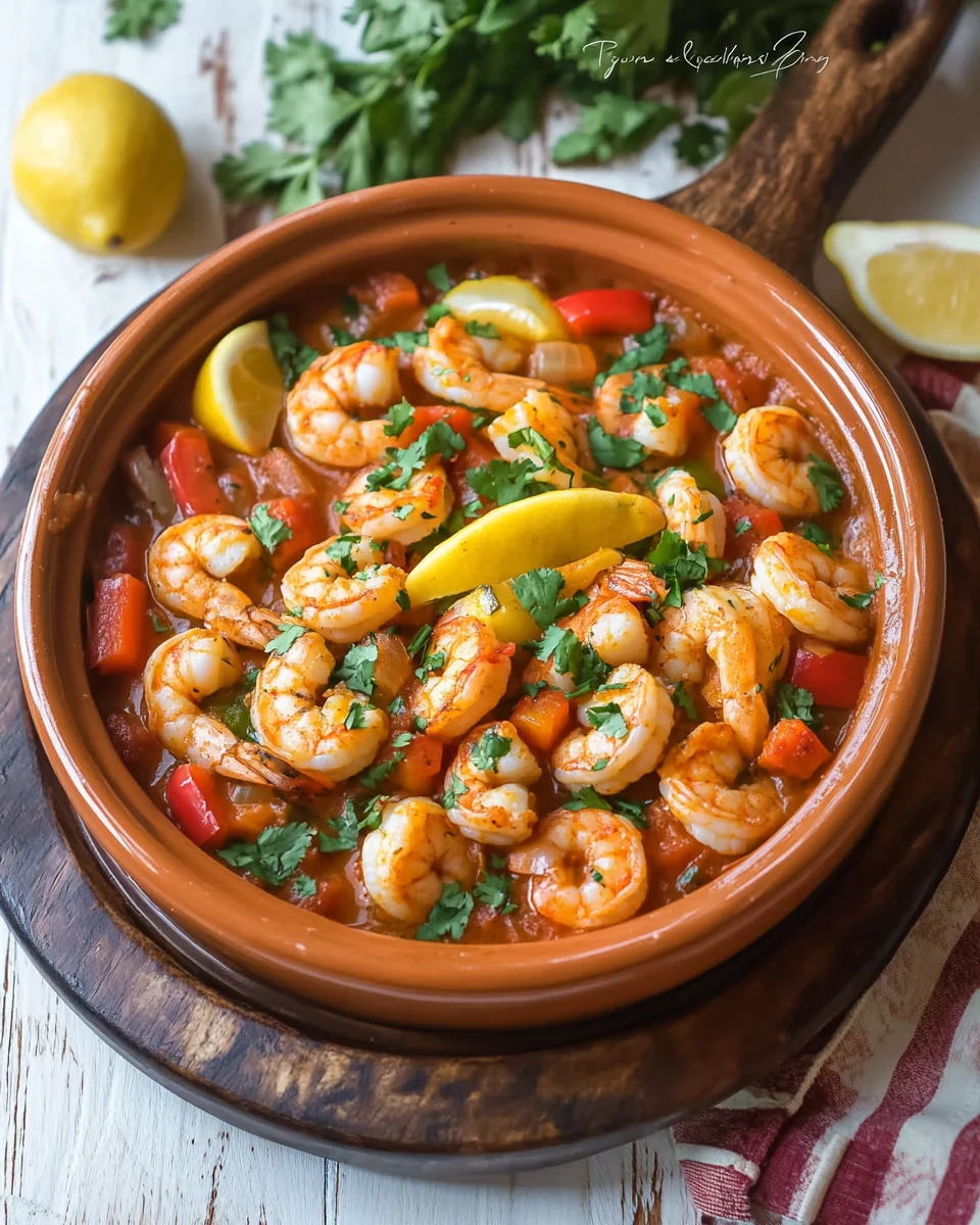 Tajine de crevettes