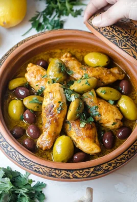 Tajine de poulet mqualli aux olives et citron confit