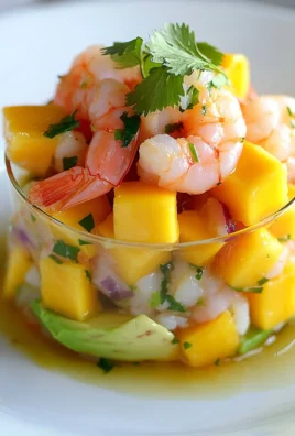 Tartar de Mango, Camarones y Aguacate