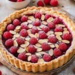 Tarte amandine aux framboises