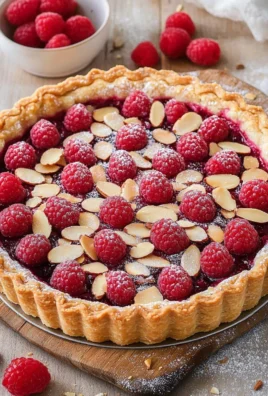 Tarte amandine aux framboises
