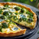 tarte au brocoli et au roquefort