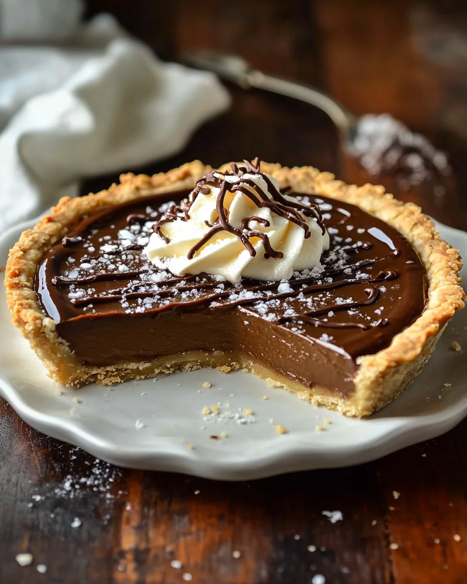 Tarte au Chocolat et Butterscotch Salé : la recette gourmande et irrésistible