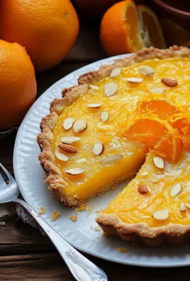 tarte à l'orange et aux amandes