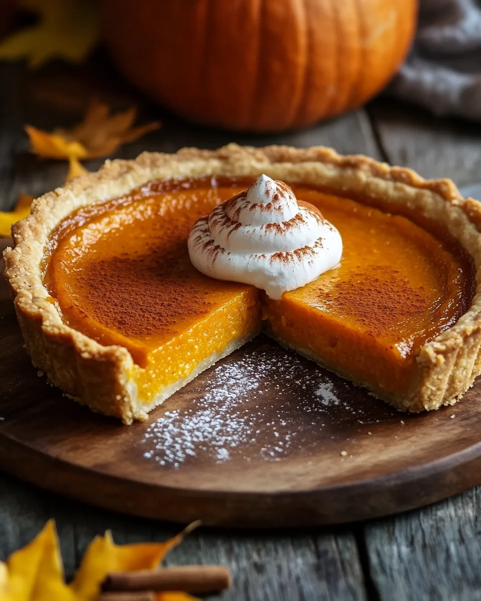 Tarte sucrée à la citrouille