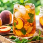 Thé glacé pêche-menthe : la recette maison ultra rafraîchissante de l’été