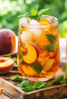 Thé glacé pêche-menthe : la recette maison ultra rafraîchissante de l’été