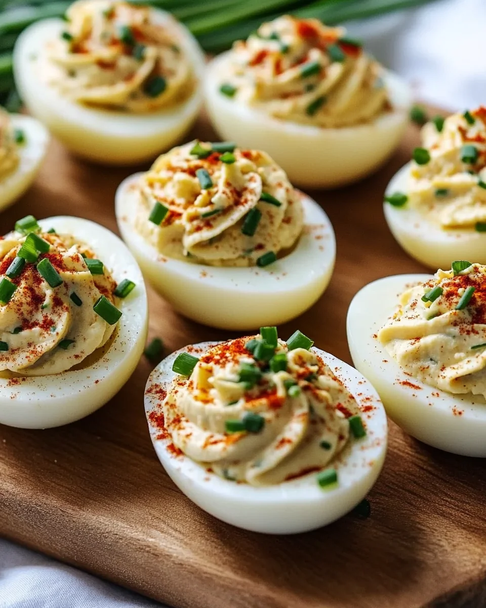 Œufs Farcis au Thon et aux Épices Douces