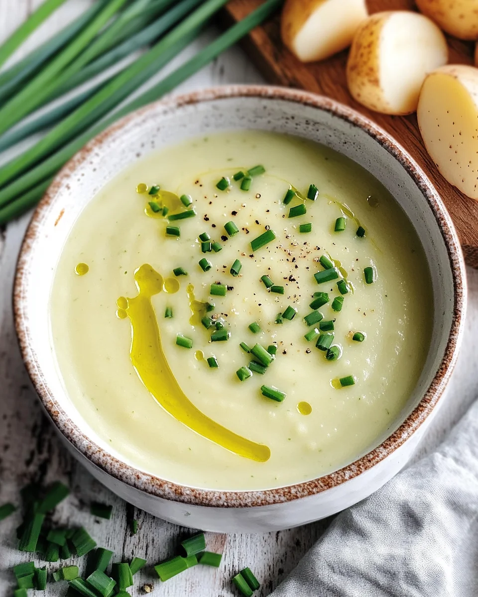 Vichyssoise : La Soupe Froide aux Poireaux et Pommes de Terre