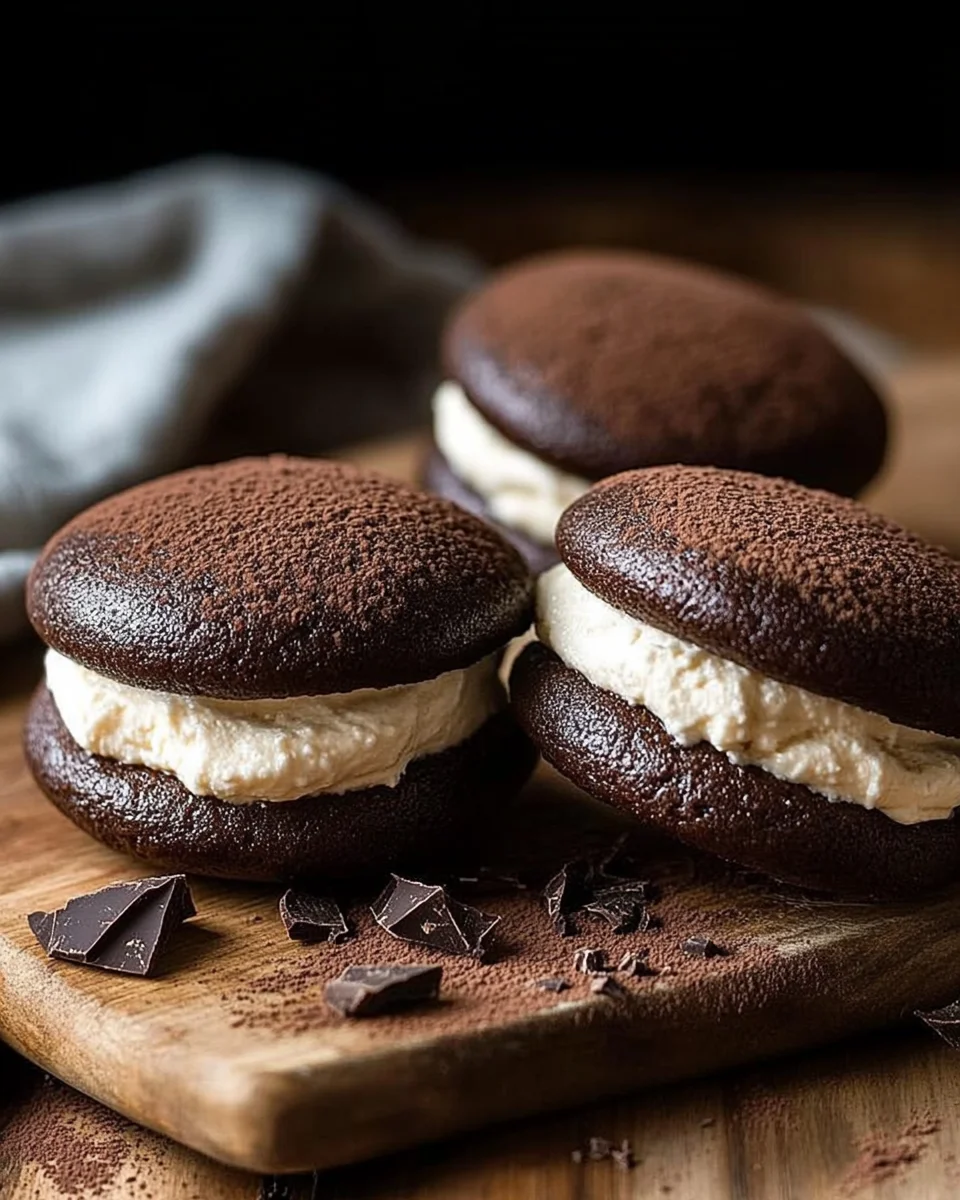 whoppies au chocolat et mascarpone